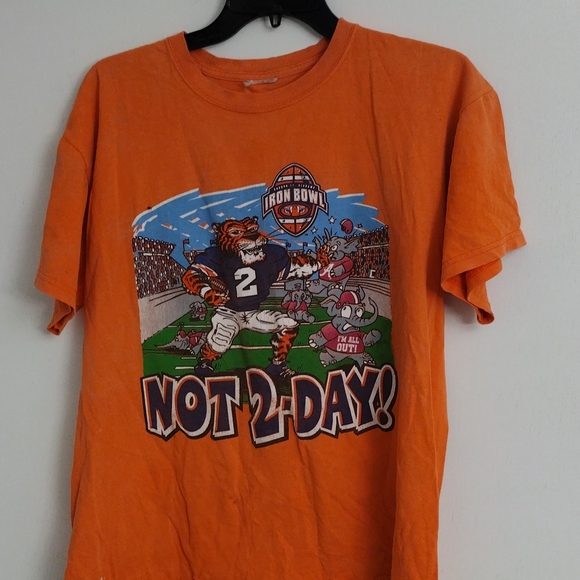 Retro Auburn Tigers Iron Bowl 2010 champions TShirt men's size large - Picture 3 of 5